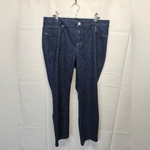 d. jeans Deep Indigo Denim Studded Capris